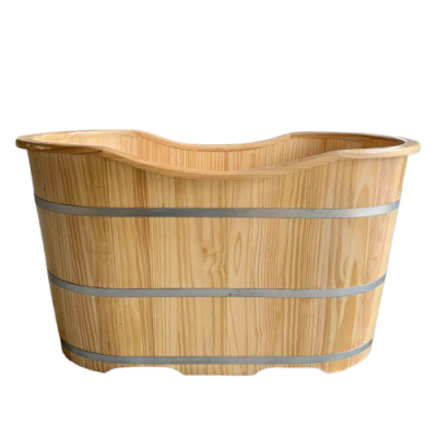 Bồn tắm gỗ thông cao cấp nhập Nga 500l 78x48x32